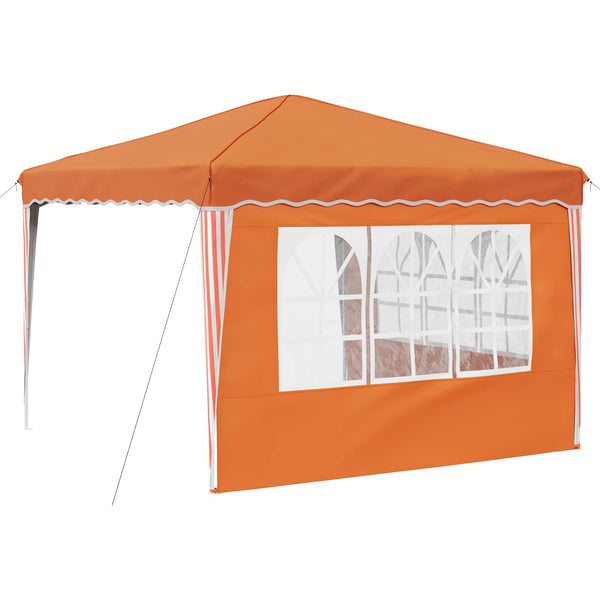 Pop-up Juhlateltta 288 x 288 x 245 cm Oranssi Oxford-kangas