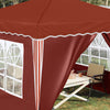 Pop-up Juhlateltta 288 x 288 x 245 cm Terrakotta Oxford-kangas