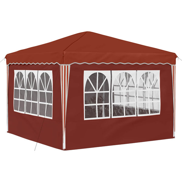 Pop-up Juhlateltta 288 x 288 x 245 cm Terrakotta Oxford-kangas