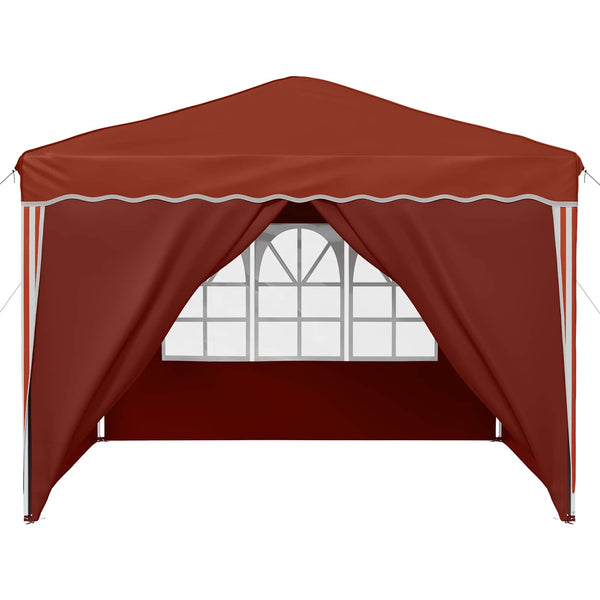 Pop-up Juhlateltta 288 x 288 x 245 cm Terrakotta Oxford-kangas