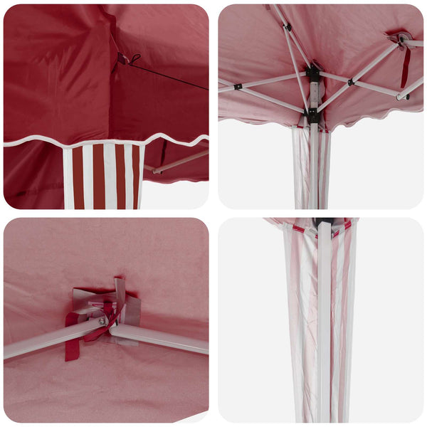 Pop-up Juhlateltta 574 x 289 x 245 cm Burgundi