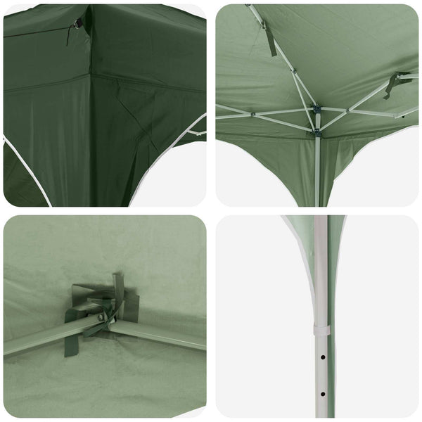 Pop-up Juhlateltta 192 x 192 x 245 cm Vihreä