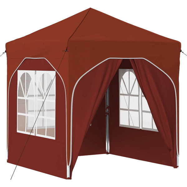 Pop-up Juhlateltta 192 x 192 x 245 cm Terrakotta