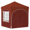 Pop-up Juhlateltta 192 x 192 x 245 cm Terrakotta