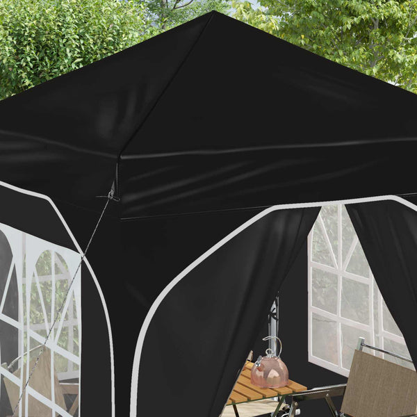 Pop-up Juhlateltta 192 x 192 x 245 cm Musta