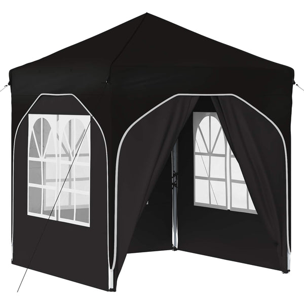Pop-up Juhlateltta 192 x 192 x 245 cm Musta
