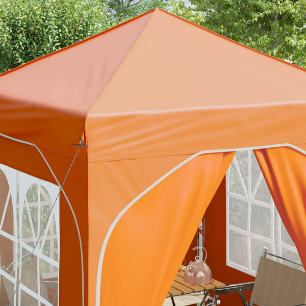 Pop-up Juhlateltta 192 x 192 x 245 cm Oranssi