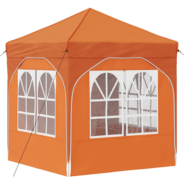 Pop-up Juhlateltta 192 x 192 x 245 cm Oranssi
