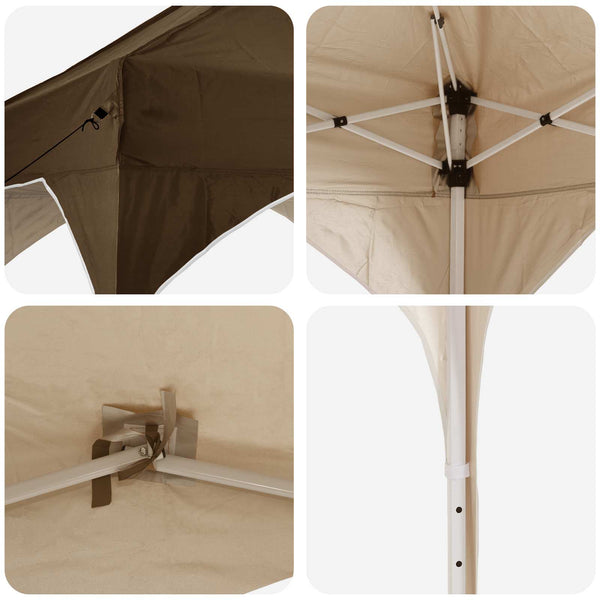 Pop-up Juhlateltta 290 x 290 x 245 cm Taupe