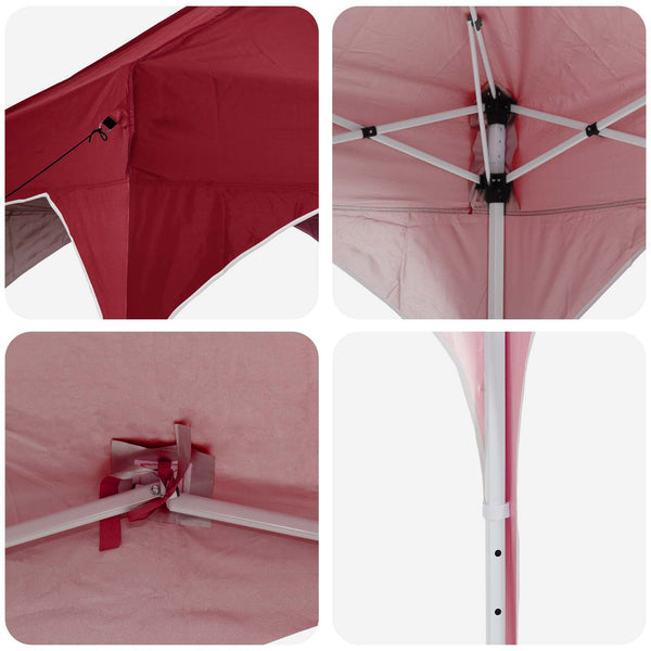 Pop-up Juhlateltta 290 x 290 x 245 cm Burgundi