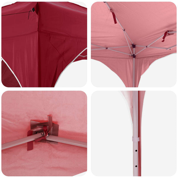 Pop-up Juhlateltta 290 x 290 x 245 cm Burgundi