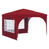 Pop-up Juhlateltta 290 x 290 x 245 cm Burgundi