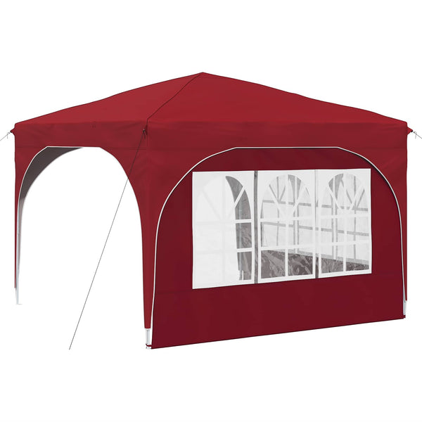 Pop-up Juhlateltta 290 x 290 x 245 cm Burgundi