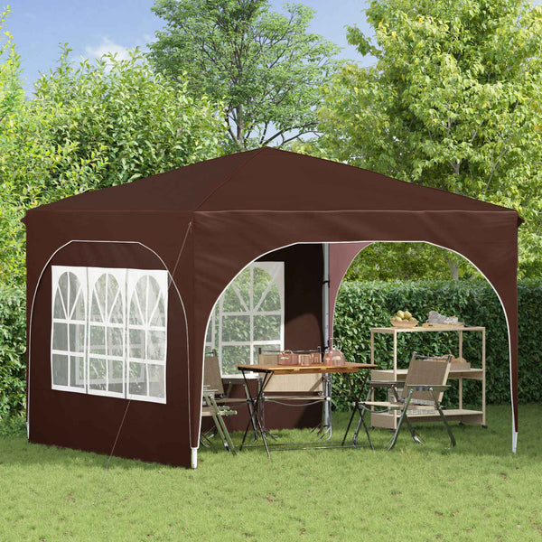 Pop-up Juhlateltta 290 x 290 x 245 cm Ruskea