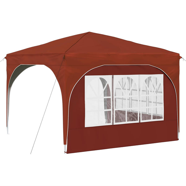 Pop-up Juhlateltta 290 x 290 x 245 cm Terrakotta