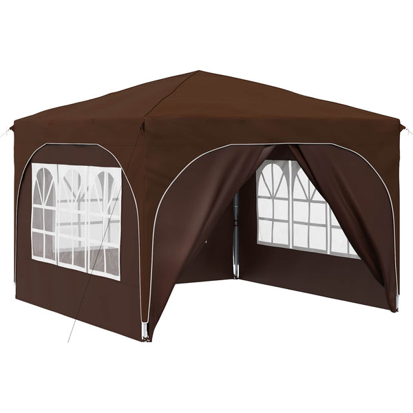 Pop-up Juhlateltta 290 x 290 x 245 cm Ruskea