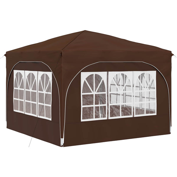 Pop-up Juhlateltta 290 x 290 x 245 cm Ruskea