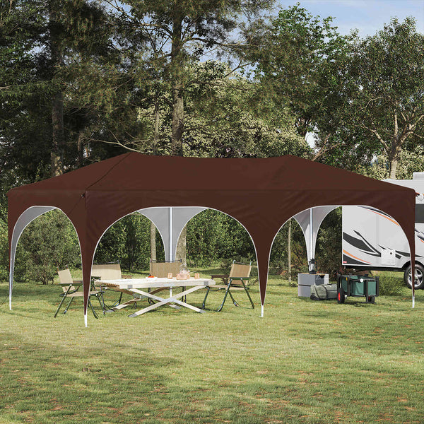 Pop-up Juhlateltta 575 x 288 x 245 cm Ruskea Oxford-kangas