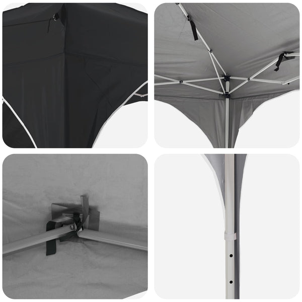 Pop-up Juhlateltta 575 x 288 x 245 cm Antrasiitti Oxford-kangas