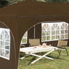 Pop-up Juhlateltta 575 x 288 x 245 cm Taupe Oxford-kangas
