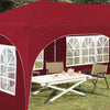 Pop-up Juhlateltta 575 x 288 x 245 cm Burgundi Oxford-kangas