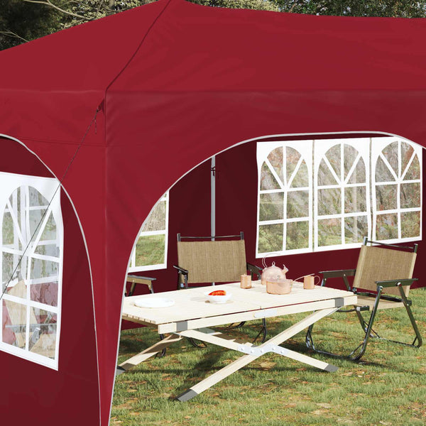Pop-up Juhlateltta 575 x 288 x 245 cm Burgundi Oxford-kangas