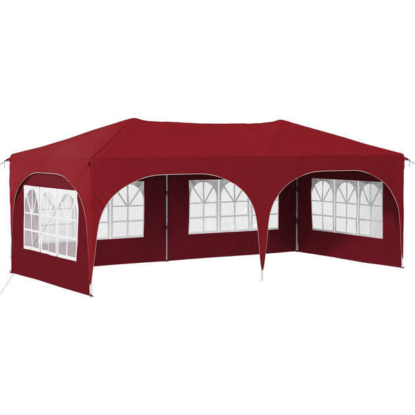Pop-up Juhlateltta 575 x 288 x 245 cm Burgundi Oxford-kangas