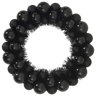 Musta joulupallon seppeleet Seulean 33x33x7cm (2 pcs polystyreeni)