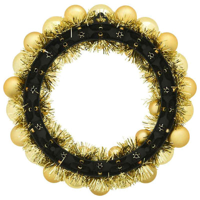 Kulta joulupallon seppeleet Levern 33x33x7cm (2 pcs polystyreeni)