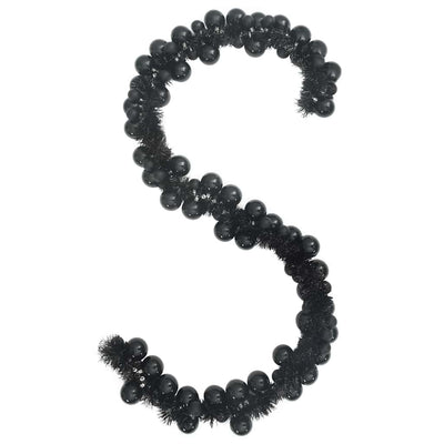 Musta joulupallo garland Stancea 186cm (polystyreeni)