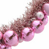 Pinkki joulupallo garland Mufit 186cm (polystyreeni)