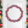 Pinkki joulupallo garland Mufit 186cm (polystyreeni)