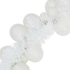 Valkoinen joulupallo garland Terminal 186cm (polystyreeni)