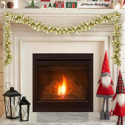 Kulta joulupallo garland Terrance 186cm (polystyreeni)