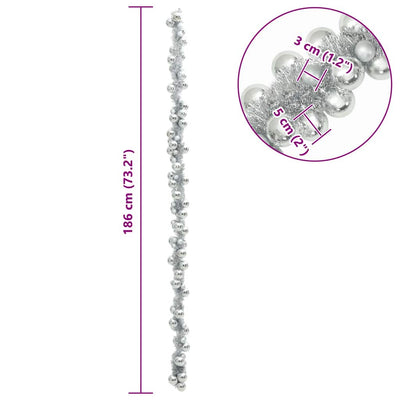 Hopea joulupallo garland Alireza 186cm (polystyreeni)