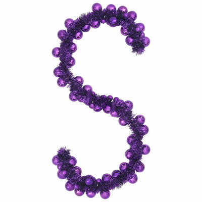 Liila joulupallo garland Chisineu 186cm (polystyreeni)