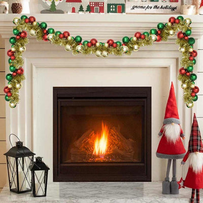 Monivärinen joulupallo garland Fenelica 186cm (polystyreeni)