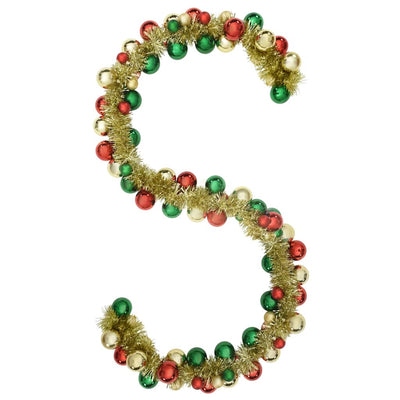 Monivärinen joulupallo garland Fenelica 186cm (polystyreeni)