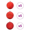 Joulupallon Setti XL 15 pcs Punainen Muovi