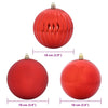 Joulupallon Setti XL 15 pcs Punainen Muovi