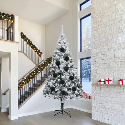 Musta joulukoristeen setti Bujor 4 pcs