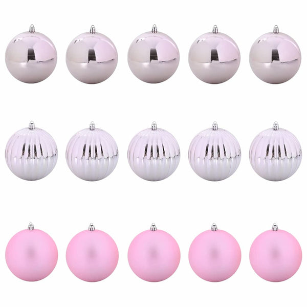Joulukoristeen setti 15 pcs Pinkki XL
