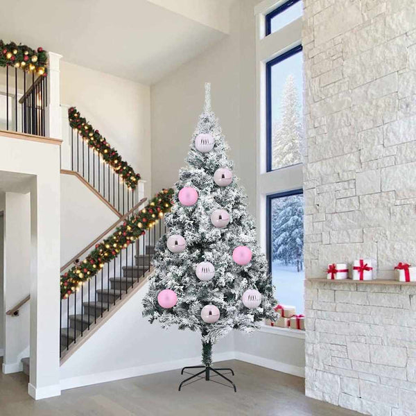 Joulukoristeen setti 3 pcs Pinkki Muovi