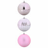 Joulukoristeen setti 3 pcs Pinkki Muovi