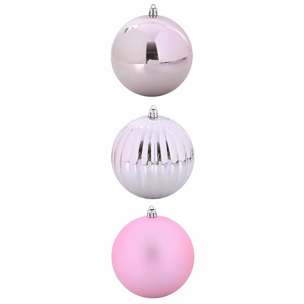 Joulukoristeen setti 3 pcs Pinkki Muovi