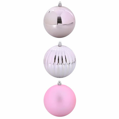 Pinkki joulukoristeen setti Davel 3 pcs
