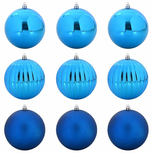 Joulukoristeen setti 9 pcs Sininen Muovi