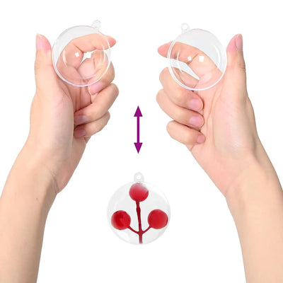 Joulukoristeen setti 25 pcs Läpinäkyvä Ø 10 cm