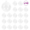 Joulukoristeen setti 100 pcs Läpinäkyvä Ø 8 cm