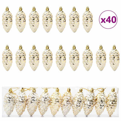 Kulta joulukuusen koristelu Geogette (40 pcs)